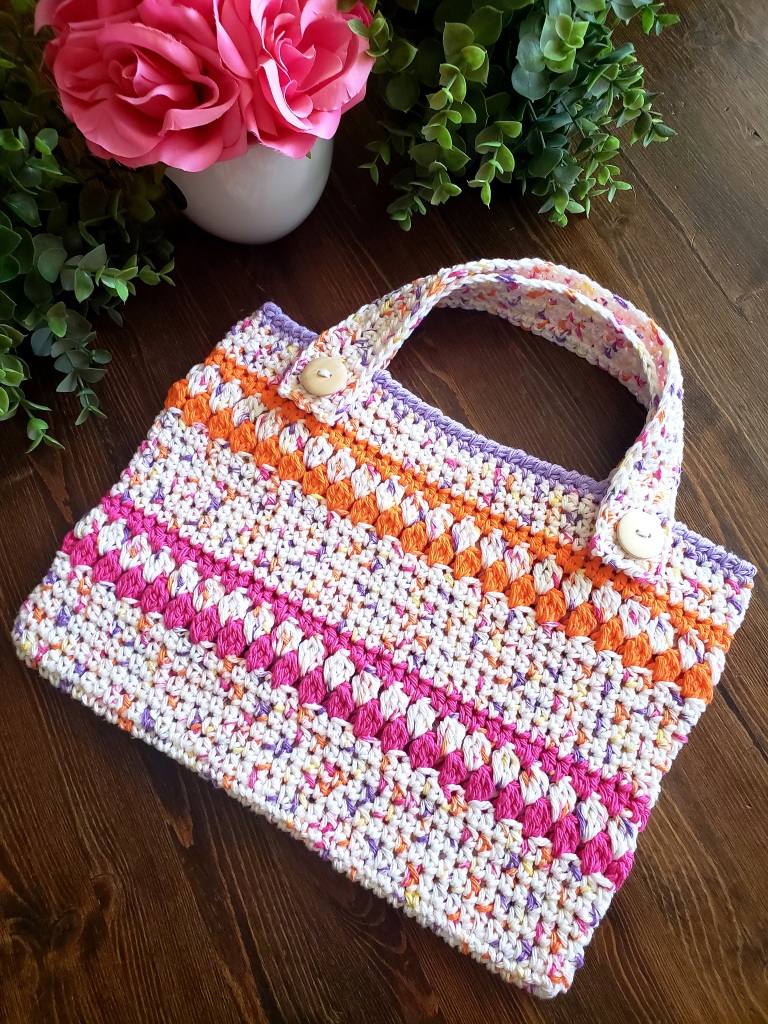 Sweet Stripes Pouch Free Crochet Bag Pattern